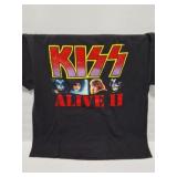 KISS- VINTAGE-ALIVE II- BAND SHIRT- EXTRA LARGE-
