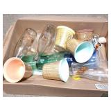 VINTAGE GLASS AND CUP LOT