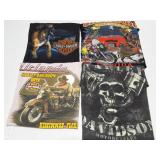 HARLEY DAVIDSON- VINTAGE - 4 EXTRA LARGE SHIRTS