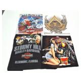 HARLEY DAVIDSON- VINTAGE- 4 EXTRA LARGE SHIRTS