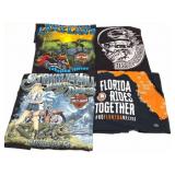 HARLEY DAVIDSON- VINTAGE- 4 EXTRA LARGE SHIRTS