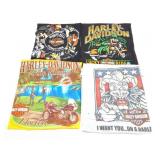 HARLEY DAVIDSON- VINTAGE- 4 XL VINTAGE SHIRTS