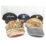 HOOTERS- 5 VINTAGE HOOTERS HATS