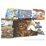 6 LARGE WILDLIFE AND OUTDOOR GRAPHIC SHIRTS