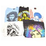 JIMI HENDRIX- 5 VINTAGE LARGE SHIRTS
