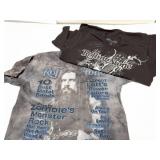 2 ROLLING STONE SHIRTS- ONE IS ROB ZOMBIE
