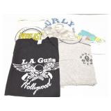 WORLD GYM AND A TOTAL OF 5 GYM SHIRTS