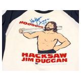 HACKSAW JIM DUGGAN- AUTOGRAGPHED- LARGE- VERY