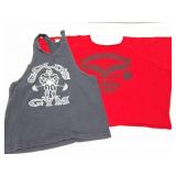 GOLDS GYM STRINGER AND AMERICAN GYM WORK OUT