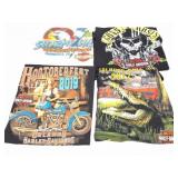 HARLEY DAVIDSON- VINTAGE- 4 EXTRA LARGE SHIRTS