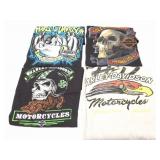 HARLEY DAVIDSON- VINTAGE- 4 EXTRA LARGE SHIRTS-