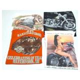 HARLEY DAVIDSON- VINTAGE- 4 LARGE SHIRTS