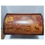 WOLF DECOR WOODEN TRUNK-DUCKS UNLIMITED