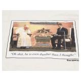 POPE JOHN PAUL II AND GEORGE W BUSH- HE DUMBER