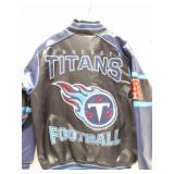 NFL- TENNESSEE TITANS-LEATHER JACKET- LARGE -
