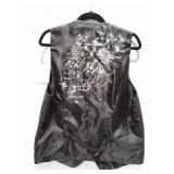 VINTAGE- MUSICAL DESIGN VEST- LARGE