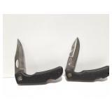 2- RUBBER HANDLE - FOLDING KNIVES