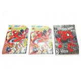 SPIDERMAN- 3 VINTAGE COMIC BOOKS