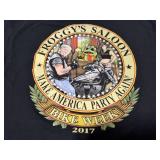 TRUMP AND WIFE- FROGGYS SALOON 2017- VINTAGE