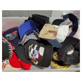 LARGE. QUANITY OF ASSORTED VINTAGE RACING HATS