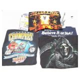 VINTAGE GRAPHIC SHIRTS- 6 LARGE- ASSORTMENT