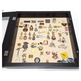 PIN COLLECTION- AND GLASS FRONT SHOWCASE- LARGE