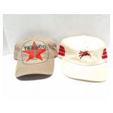 MKBILE OIL VINTAGE HAT AND A TEXACO HAT-2 HATS IN
