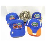 FLORIDA GATORS- 5 NICE HATS