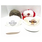 HARD ROCK -4 VINTAGE HATS-ONE FROM BAGDAD