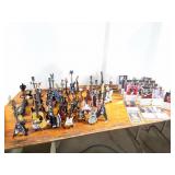 MINI GUITARS WITH PLAYER PLAQUES- HUGE LOT VERY