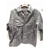 J. FERRAR VINTAGE LEATHER COAT- LINED- EXTRA