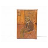 HAND CARVED AND PAINTED WOODEN ARTWORK- SIGNED