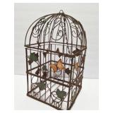 VINTAGE METAL BIRD CAGE- OUTDOOR DECOR