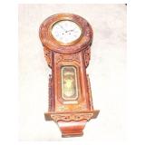 ORNATE REGULATOR A-  WALL CLOCK- WITH KEY