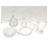 VINTAGE GLASSWARE- CUT GLASS- PRESSED AND MORE