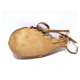 CANTEEN- LEATHER EXTERIOR WITH PLASTIC BOTTLE