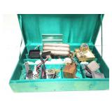VINTAGE ASIAN JEWELERY BOX AND ALL CONTENTS