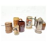 BUDWEISER BEER STEIN AND 6 OTHERS