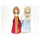RUSSIAN PORCELAIN DOLLS-2 DOLLS