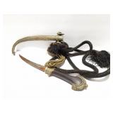 ORIGINAL CURVED KNIFE IN METAL SHEATH- WITH