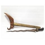 ANTIQUE- SWORD WITH BRASS SHEATH