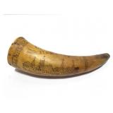 ORIGINAL POWDER HORN- 1780- JOHN TALBOT- R.I.