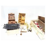 VINTAGE VICTORIAN DOLL HOUSE FURNITURE- AND MORE