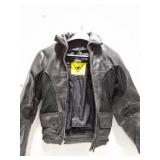 VENT- TECH LEATHER- THINSULATE- RIDING JACKET-
