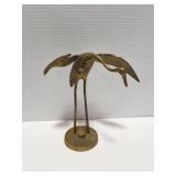 BRASS HERON BIRD FIGURE