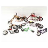 MOTORCYCLE MODEL LOT- 7 BIKES