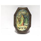 HAND MADE AND HAND PAINTED WOODEN BOX