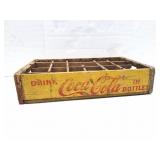 COCA COLA- VINTAGE WOODEN BOTTLE CRATE