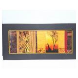 AFRICA WILDLIFE AND SCENERY ART WORK-