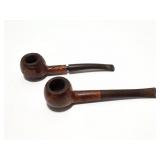 HIALEAH- WALNUT ANTIQUE-2 VINTAGE PIPES